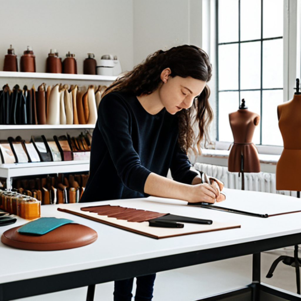 콤부차 가죽의 환경적 지속 가능성 - Kombucha Leather Fashion Design Studio**
"A bright and airy fashion design studio with various Komb...