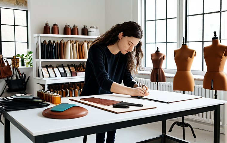콤부차 가죽의 환경적 지속 가능성 - Kombucha Leather Fashion Design Studio**
"A bright and airy fashion design studio with various Komb...