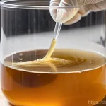 Home 17 콤부차 가죽 활용 사례 연구 - **Prompt: The Birth of Biomaterial - SCOBY in Fermentation**
A detailed, close-up shot capturing...