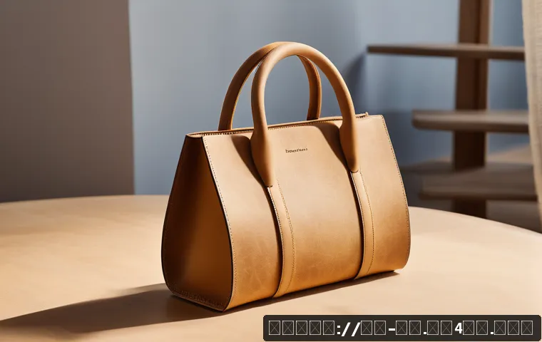 콤부차 가죽의 지속 가능성 인증 프로그램 - A close-up shot of a sustainable kombucha leather handbag displayed on a minimalist wooden table in ...